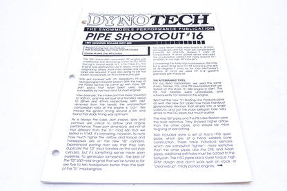 DynoTech 1991 Snowmobile Performance Publication Volume 3 Number 3 NOS