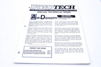 DynoTech 1991 Snowmobile Performance Publication Volume 3 Number 4 NOS