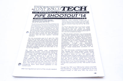 DynoTech 1991 Snowmobile Performance Journal Volume 3 number 1 NOS