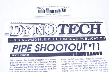 DynoTech 1990 Snowmobile Performance Publication Volume 2 Number 3 NOS