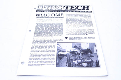 DynoTech 1989 Snowmobile Performance Publication Volume 2 Number 1 NOS