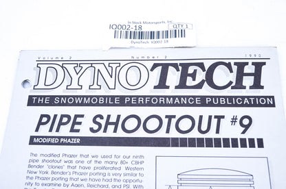 DynoTech 1990 Snowmobile Performance Publication Volume 2 Number 2 NOS