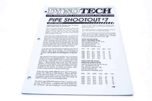 DynoTech 1989 Snowmobile Performance Publication Volume 1 Number 6 NOS