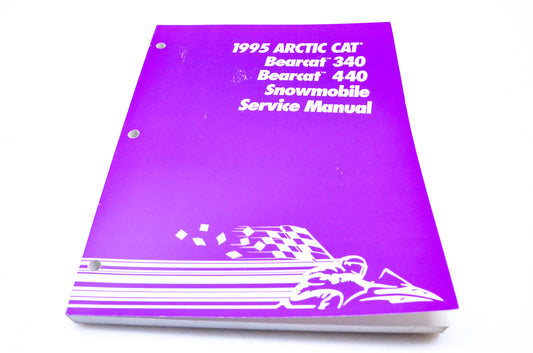New OEM 2255-127 1995 Arctic Cat Bearcat 340 & 440 Snowmobile Service Manual NOS