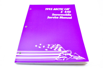 New OEM Arctic Cat 2255-130 1995 Arctic Cat Z 440 Snowmobile Service Manual NOS