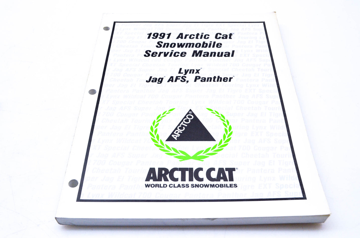 New OEM Arctic Cat 2254-644 1991 Arctic Cat Snowmobile Service Manual NOS