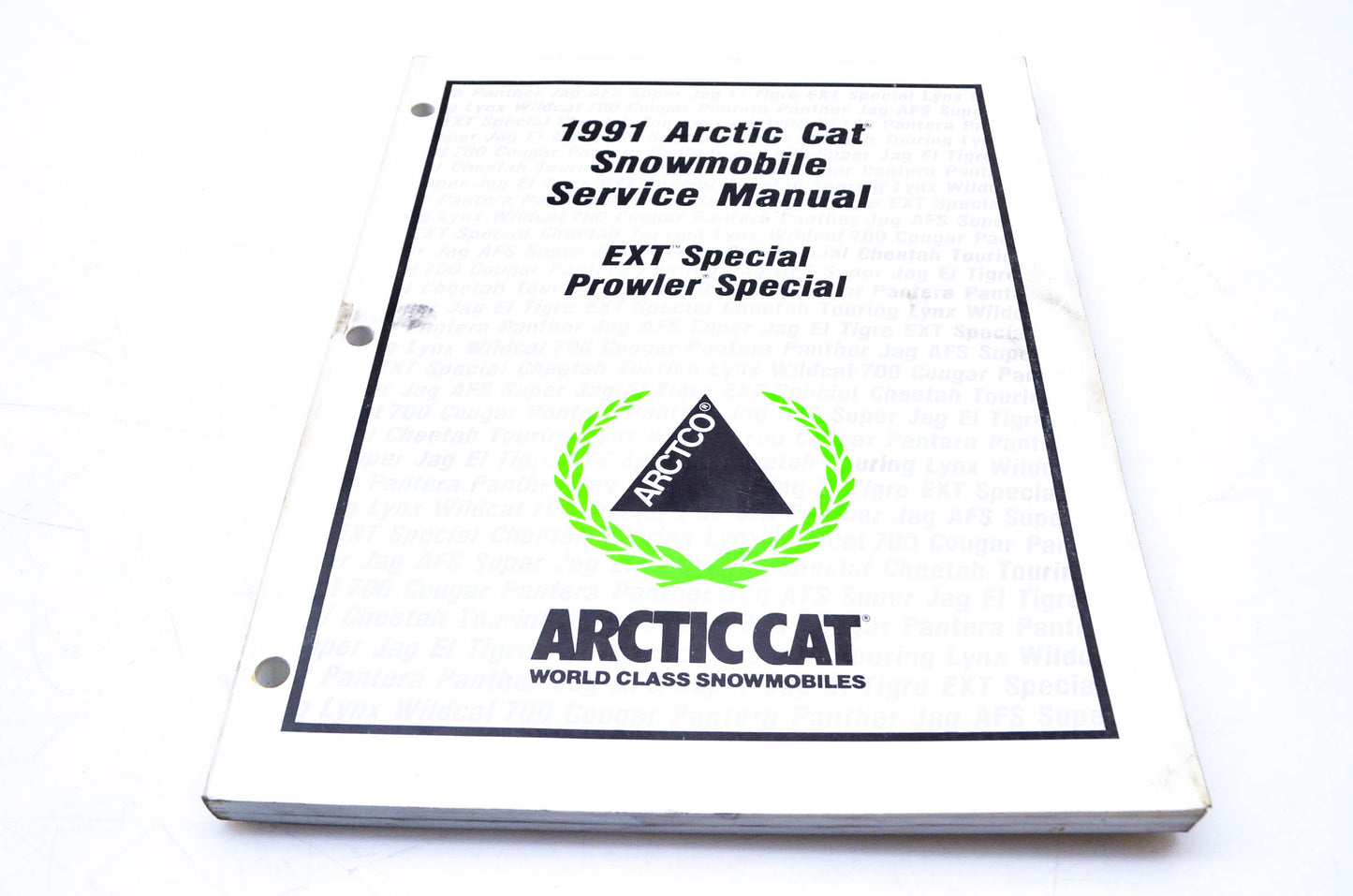 New OEM Arctic Cat 2254-674 1991 Arctic Cat Snowmobile Service Manual NOS