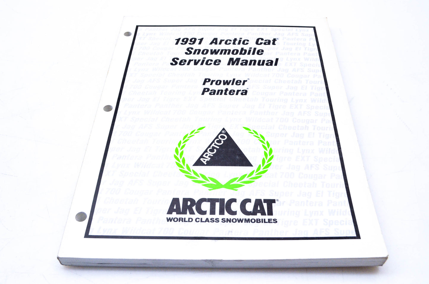 New OEM Arctic Cat 2254-647 1991 Arctic Cat Snowmobile Service Manual NOS