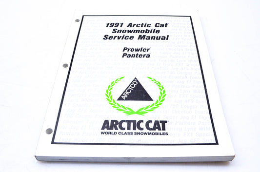 New OEM Arctic Cat 2254-647 1991 Arctic Cat Snowmobile Service Manual NOS