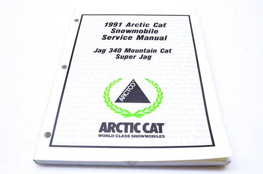 New OEM Arctic Cat 2554-643 1991 Arctic Cat Snowmobile Service Manual NOS