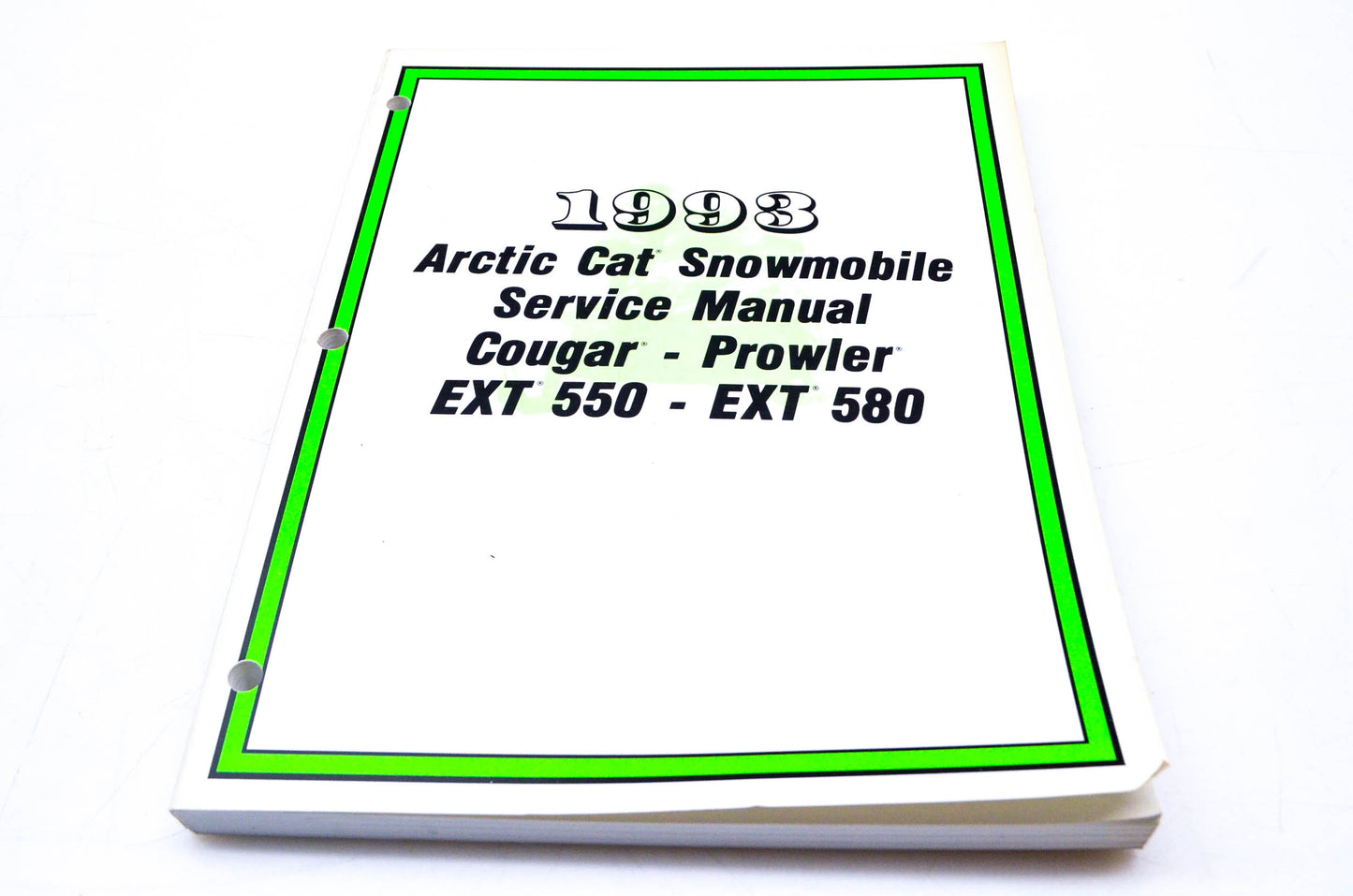 New OEM Arctic Cat 2254-827 1993 Arctic Cat Snowmobile Service Manual NOS