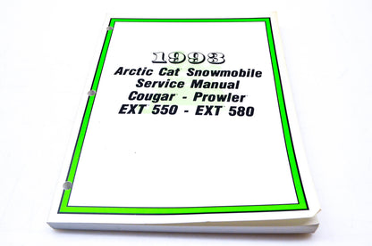 New OEM Arctic Cat 2254-827 1993 Arctic Cat Snowmobile Service Manual NOS