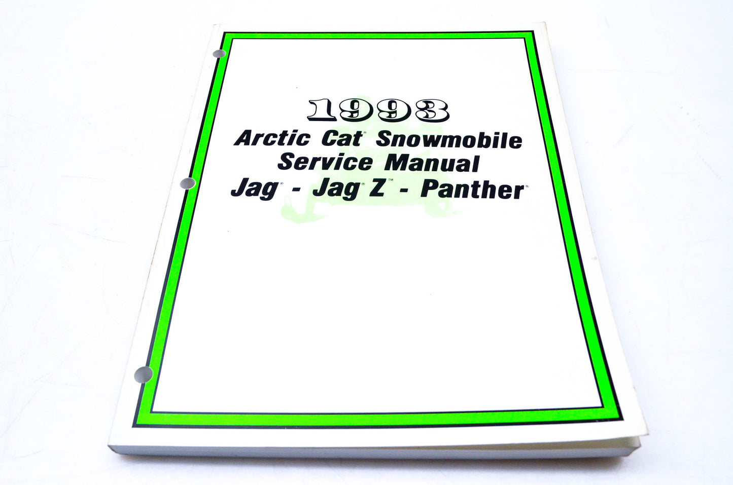 New OEM 2254-826 1993 Arctic Cat Snowmobile Service Manual Jag-Jag Z-Panther NOS