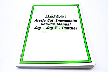 New OEM 2254-826 1993 Arctic Cat Snowmobile Service Manual Jag-Jag Z-Panther NOS