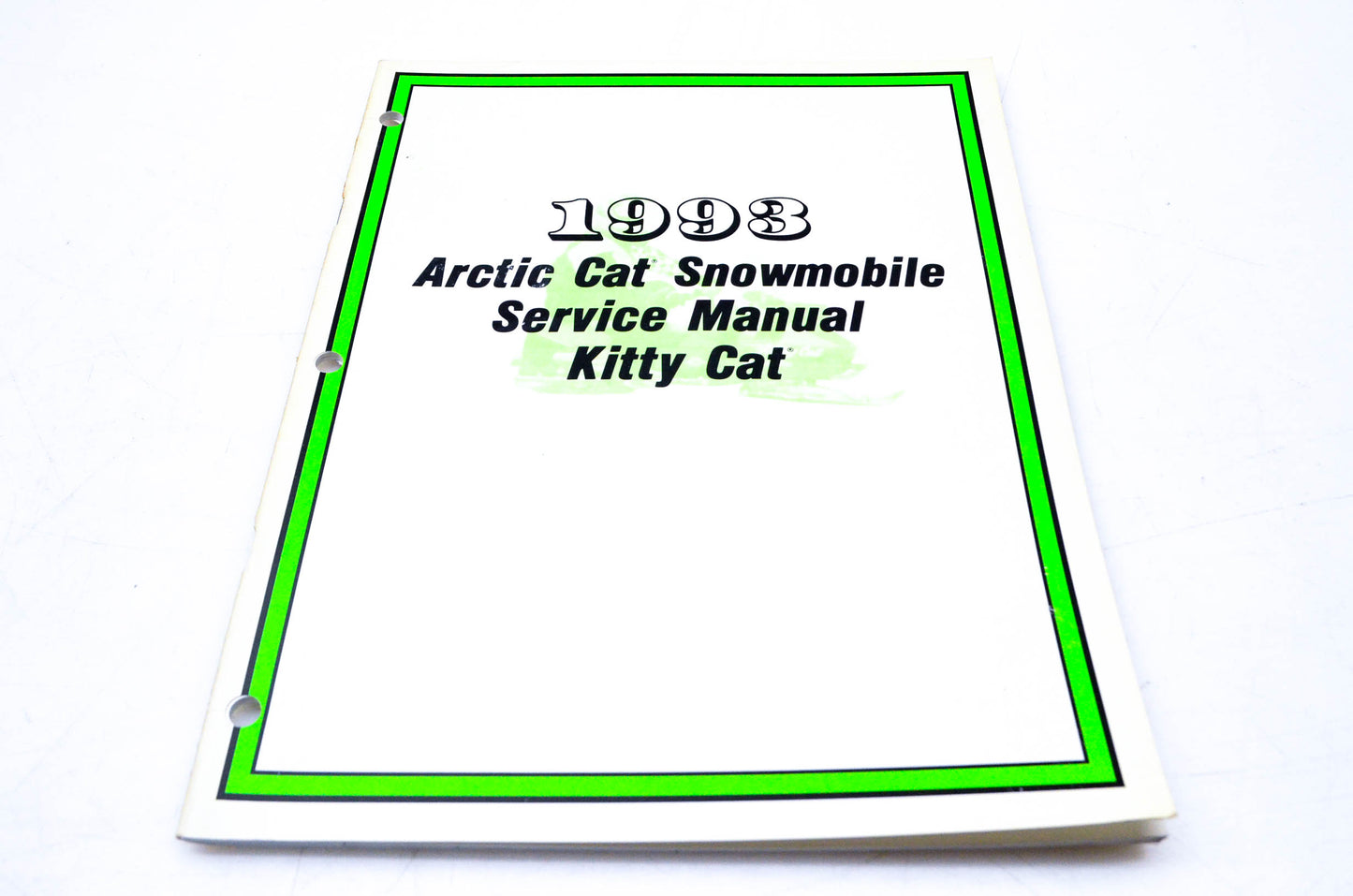 New OEM Arctic Cat 2254-824 1993 Arctic Cat Snowmobile Service Manual Kitty Cat NOS