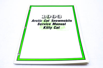 New OEM Arctic Cat 2254-824 1993 Arctic Cat Snowmobile Service Manual Kitty Cat NOS