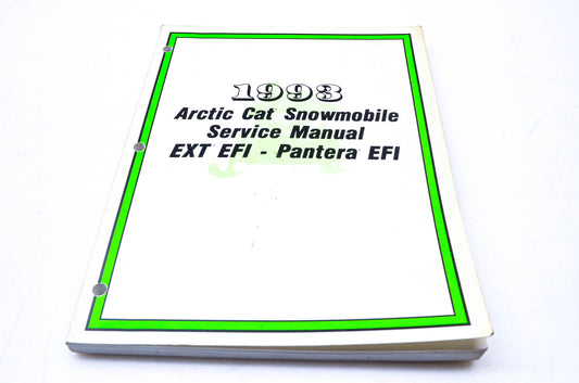 New OEM 2254-828 1993 Arctic Cat Snowmobile Service Manual EXT EFI-Pantera EFI NOS