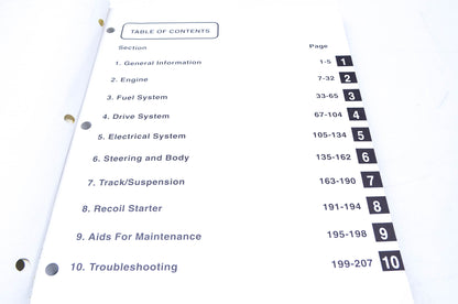 New OEM 2254-828 1993 Arctic Cat Snowmobile Service Manual EXT EFI-Pantera EFI NOS