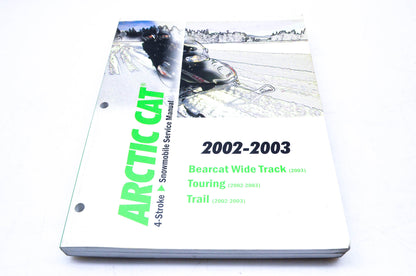 New OEM 2256-973 2002-2003 Arctic Cat 4 Stroke Snowmobile Service Manual NOS