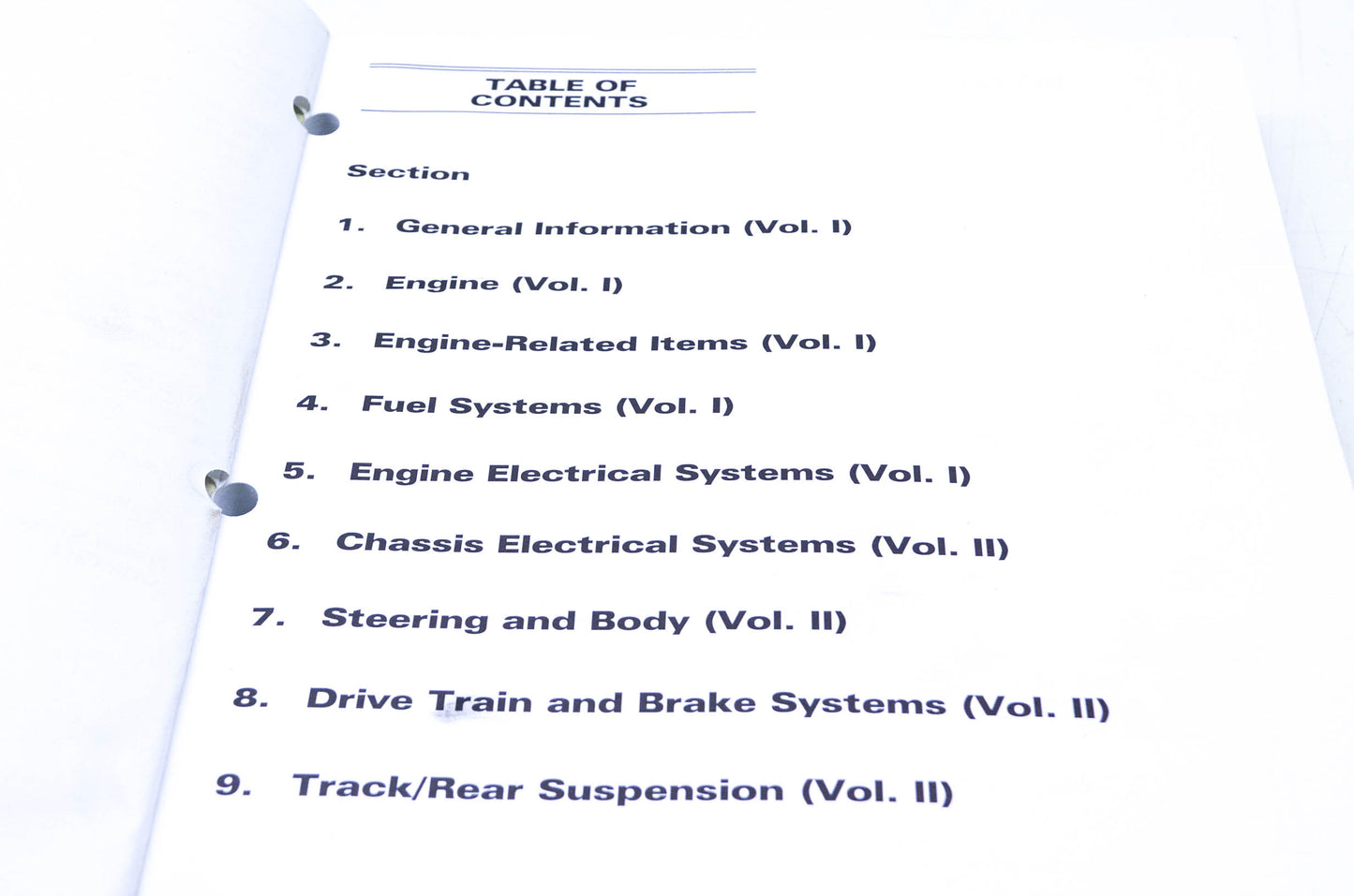 New OEM Arctic Cat 2256-762 2003 Arctic Cat Snowmobile Service Manual Volume 1 NOS