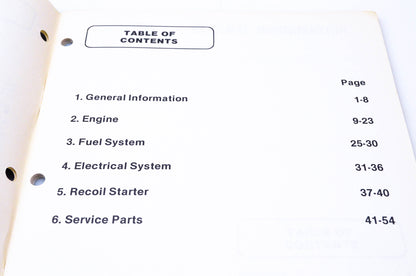 New OEM Arctic Cat 2254-572 1990 Arctic Cat Kitty Cat Service Manual NOS