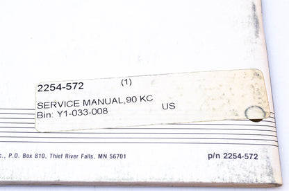 New OEM Arctic Cat 2254-572 1990 Arctic Cat Kitty Cat Service Manual NOS