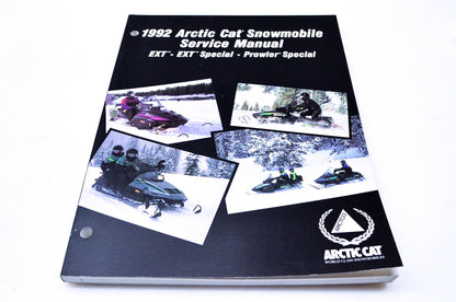 New OEM Arctic Cat 2254-733 '92 Snowmobile Service Manual EXT-EXT Special-Prowler Special NOS