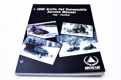 New OEM 2254-729 1992 Arctic Cat Snowmobile Service Manual Jag-Panther NOS