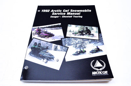 OEM 2254-730 1992 Arctic Cat Snowmobile Service Manual Cougar-Cheetah Touring NOS