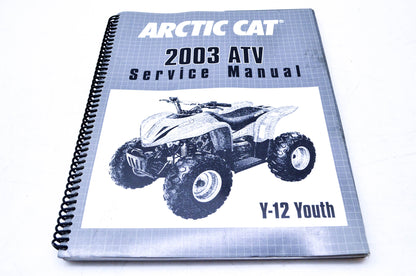 New OEM Arctic Cat 2256-652 2003 Arctic Cat ATV Service Manual Y-12 Youth NOS