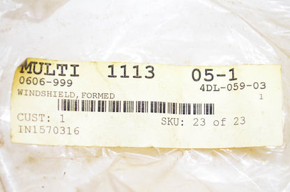 New OEM Arctic Cat 0606-999 Formed Windshield NOS