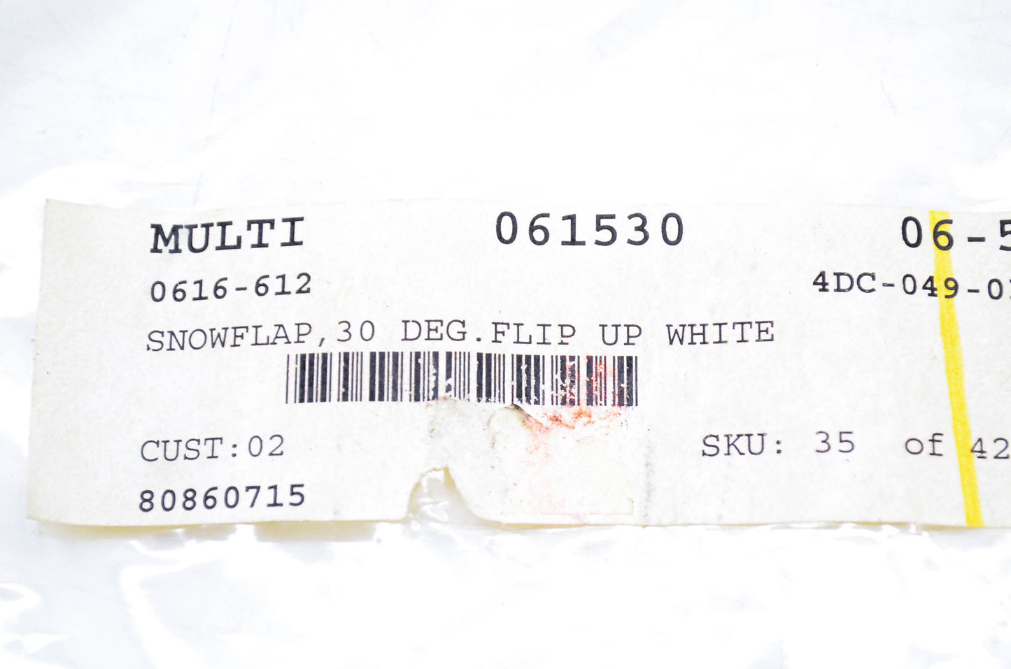 New OEM Arctic Cat 0616-612 Snow flap NOS