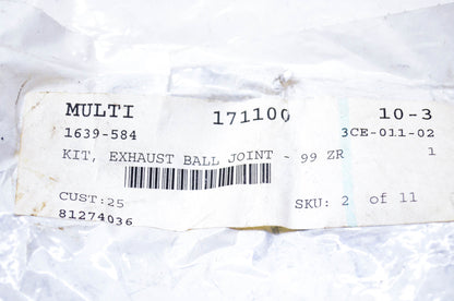 New OEM Arctic Cat 1639-584 Exhaust Ball Joint Kit NOS