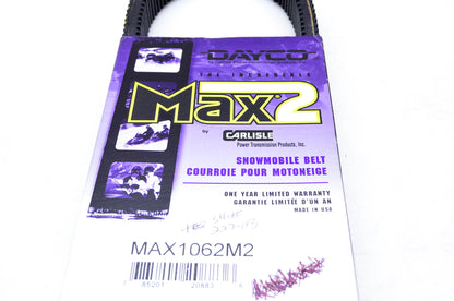 Dayco 1062, MAX1062, MAX1062M2 MAX2 Snowmobile Belt NOS