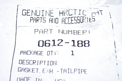 New OEM Arctic Cat 0612-188 Tailpipe Exhaust NOS