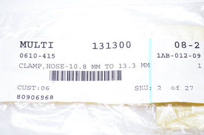 New OEM Arctic Cat 0610-415 Hose Clamp 10.8mm to 13.3mm NOS