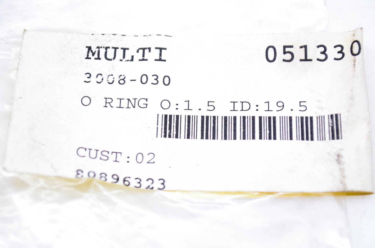 New OEM Arctic Cat 3008-030 O Ring O:1.5 ID:19.5 NOS