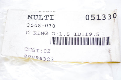 New OEM Arctic Cat 3008-030 O Ring O:1.5 ID:19.5 NOS