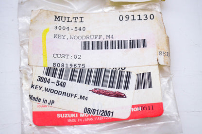 New OEM Arctic Cat 3004-540 Woodruff Key M4 Qty 2 NOS