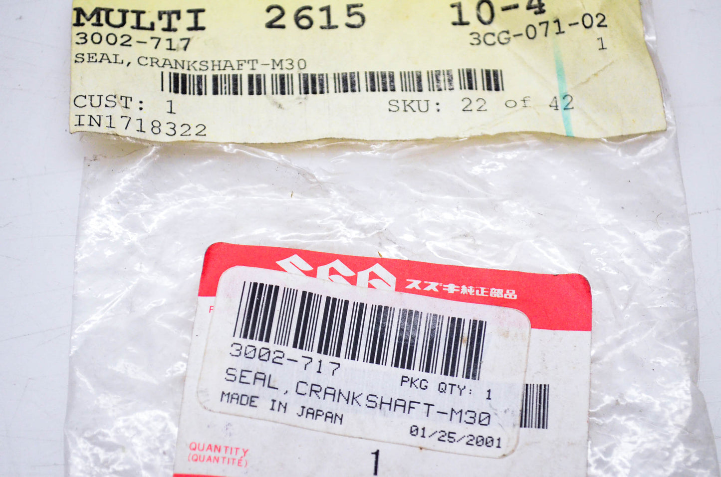 New OEM Arctic Cat 3002-717 Crankshaft Seal NOS