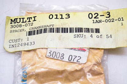 New OEM Arctic Cat 3008-072 Crankshaft Spacer NOS