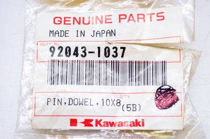 New OEM Kawasaki 92043-1037 Dowel Pin 10x8 NOS