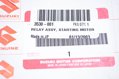 New OEM Suzuki 3530-001 Starting Motor Relay Assembly NOS