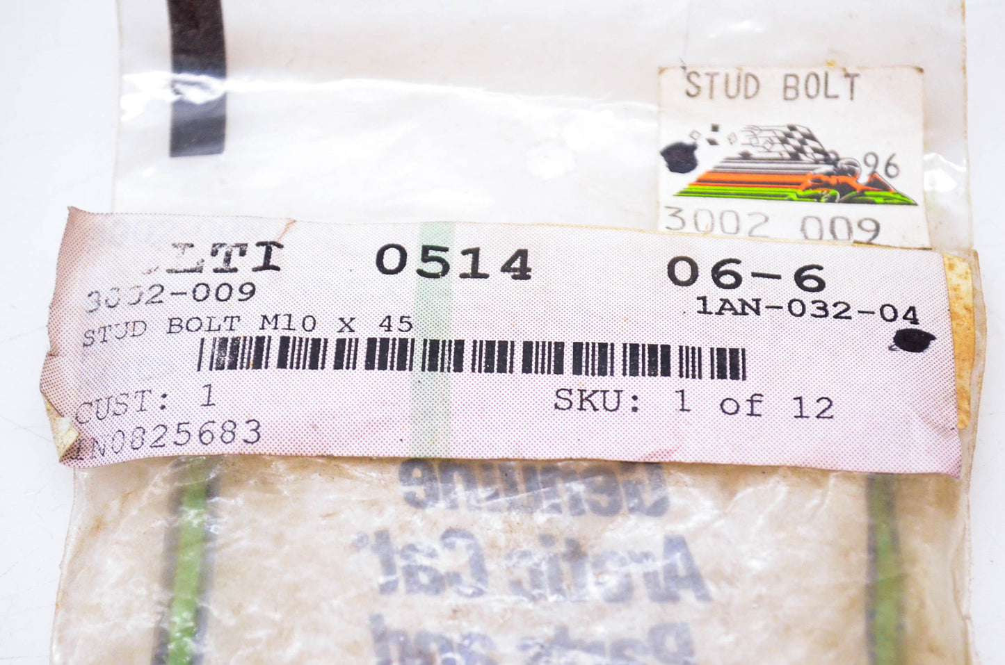 New OEM Arctic Cat 3002-009 Stud Bolt M10x45 NOS