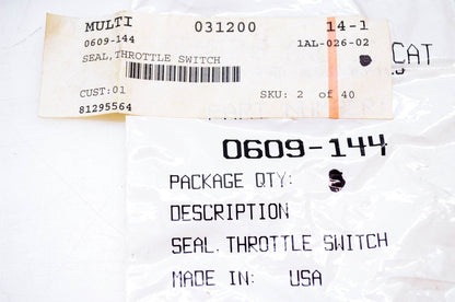 New OEM Arctic Cat 0609-144 Throttle Switch Seal NOS
