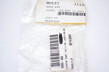 New OEM Arctic Cat 8005-404 Cap Screw Hex Socket Head 10-24x1.25 NOS