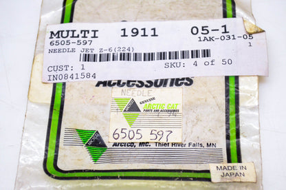New OEM Arctic Cat 6505-597 Jet Needle Z -6 (224) NOS