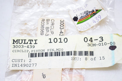 New OEM Arctic Cat 3003-439 Piston Pin Circlip NOS