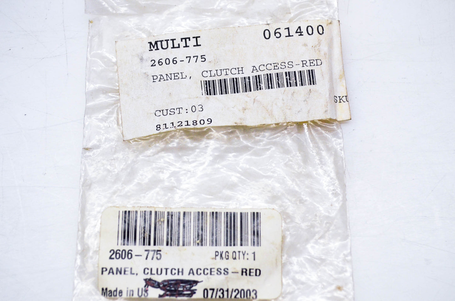 New OEM Arctic Cat 2606-775 Clutch Access Panel NOS