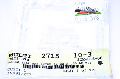 New OEM Arctic Cat 0623-378 Self Tap Screw #8-32x.50 NOS